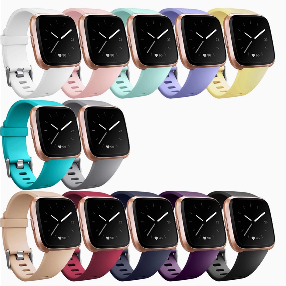 Hamile Bands (10 Pack) Fitbit Versa2/Lite/SE, Soft Watch Bands